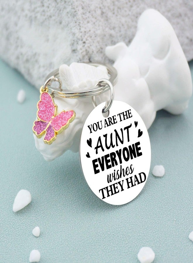 AOBIURV Aunt Gifts Cute Keychain For Aunt Best Auntie Ever Gifts Aunts Presents From Niece Nephew Mothers Day Christmas Birthday GIft For Aunts GIfts Keyring - Image 2